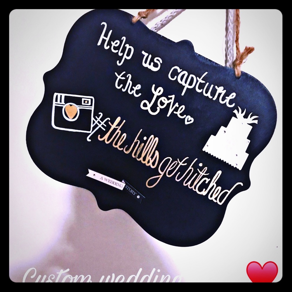 Custom wedding signs